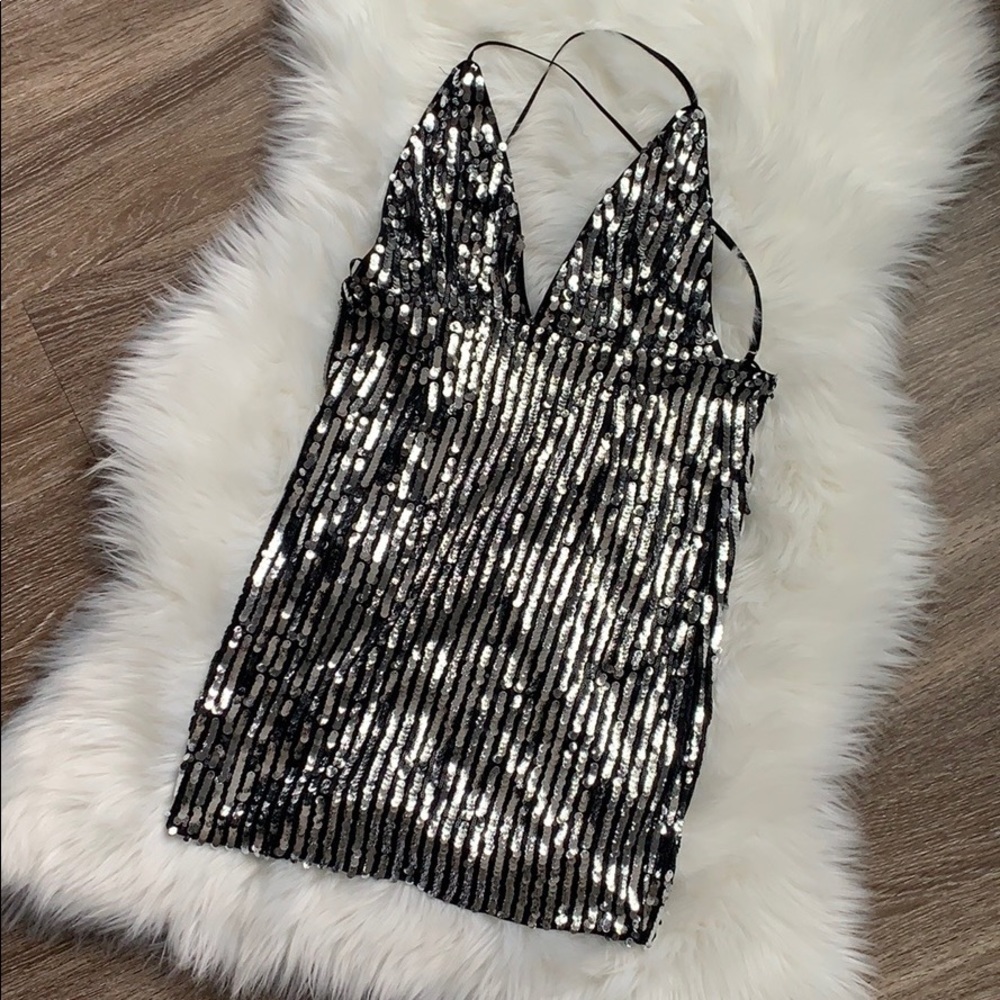 Womens sequin mini dress, size small